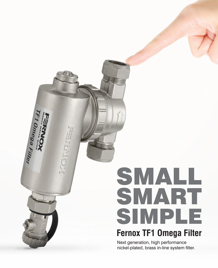Fernox introduces TF1 Omega Filter for domestic market