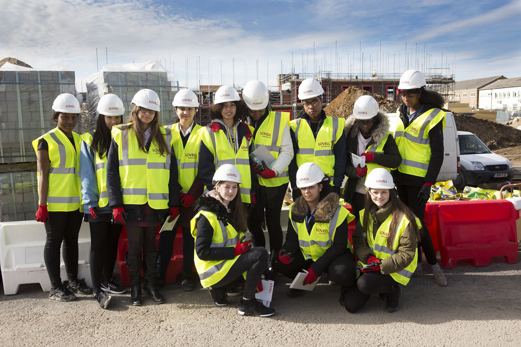 Lovell highlights construction job opportunities for girls on student tour of Electric Quarter development