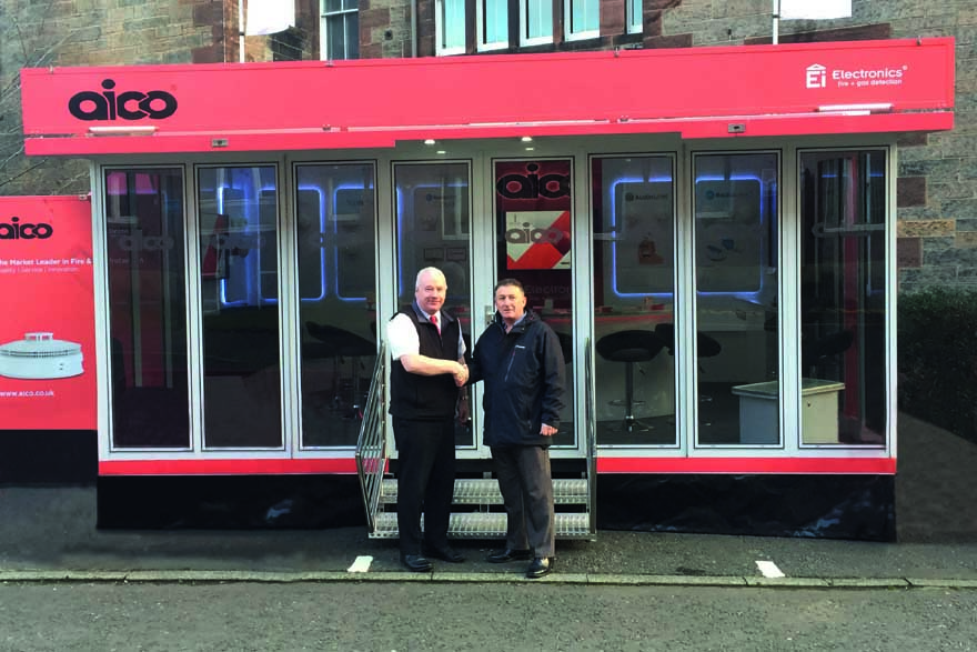 Aico mobile unit brings training and support to Port of Leith Housing Association in Scotland