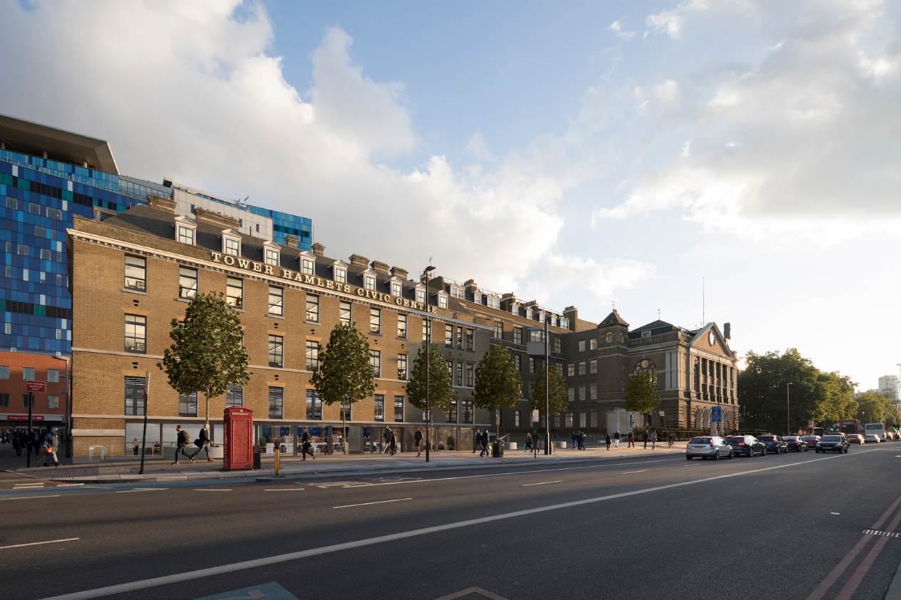 Planning permission granted to Tower Hamlets Council for new town hall in Whitechapel