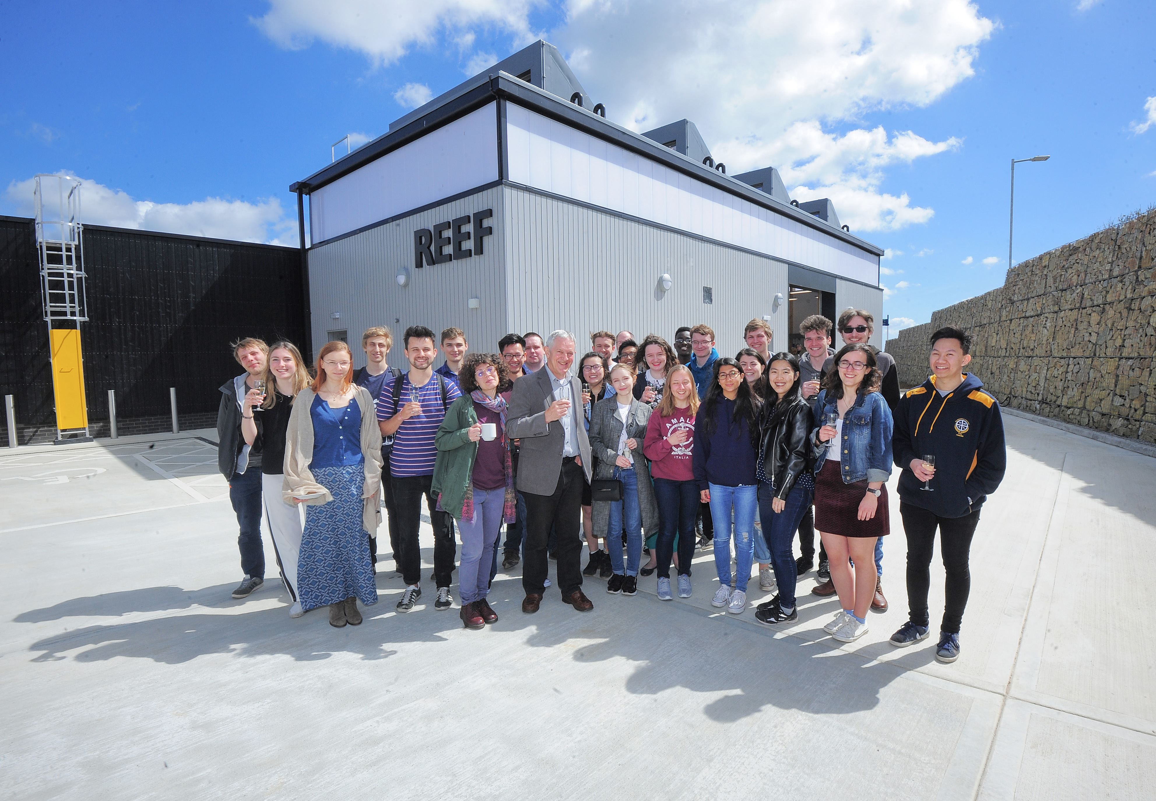 Students place their hands on new renewable research centre