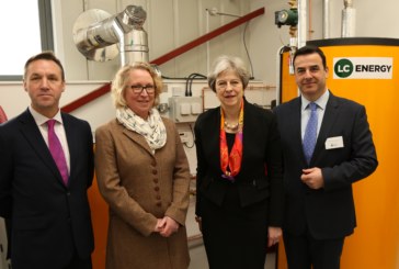 Theresa May opens the UK’s first biomass training facility at a further education college