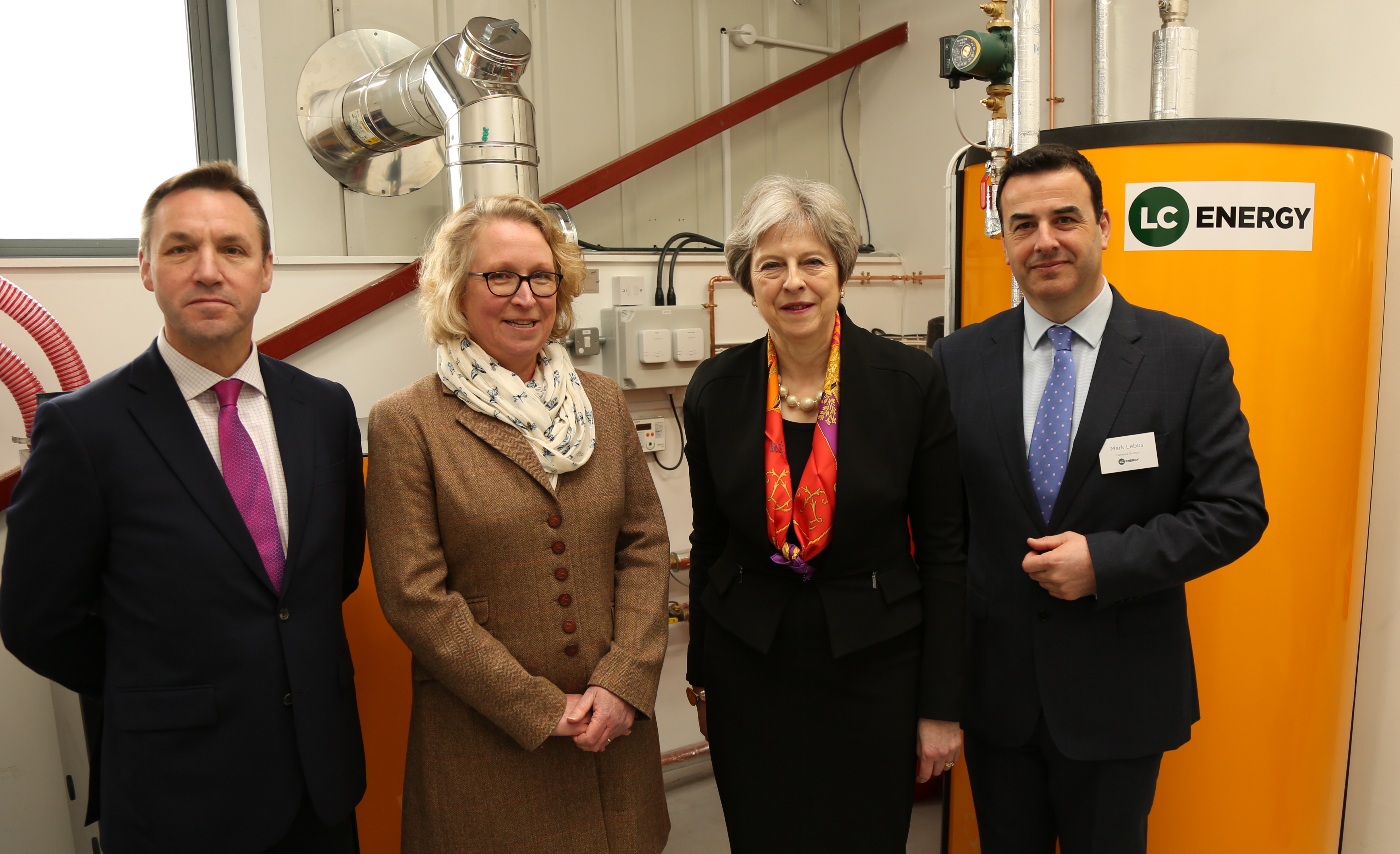 Theresa May opens the UK’s first biomass training facility at a further education college
