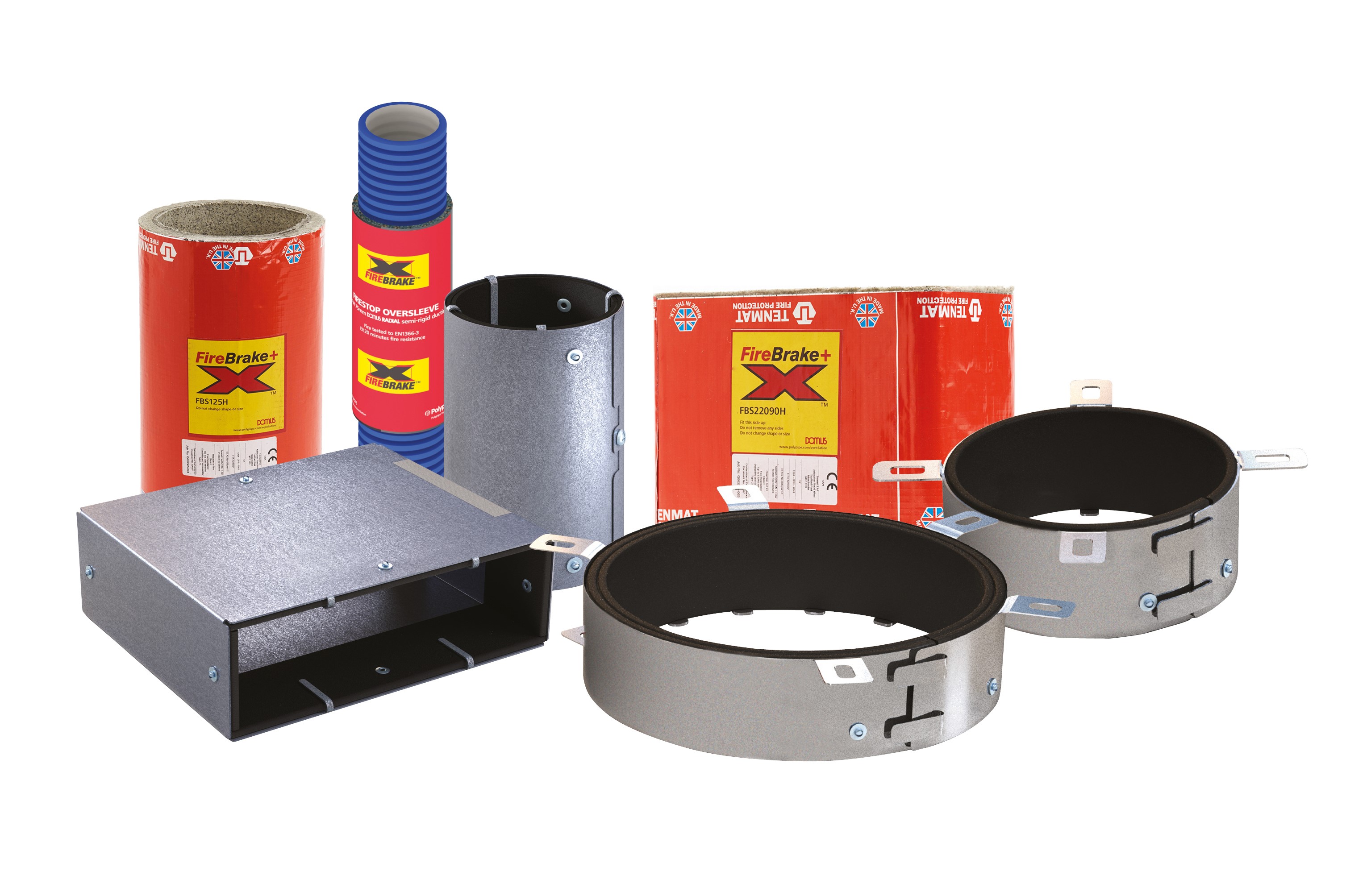 Complete fire ducting protection range