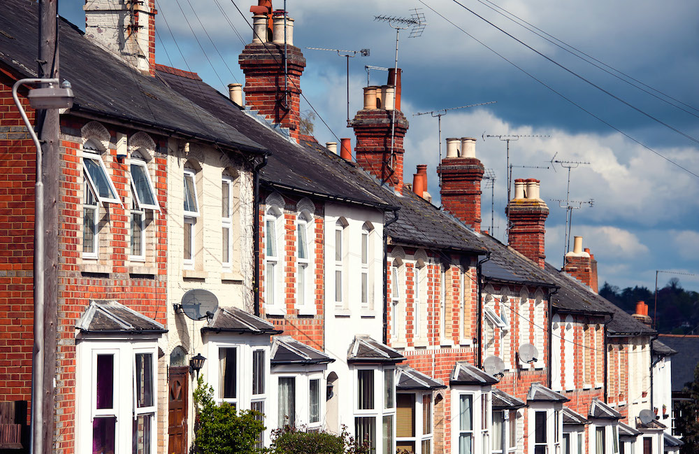 Terraced house фото