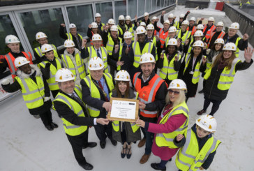 Royal Greenwich Trust School celebrates topping out of new extension