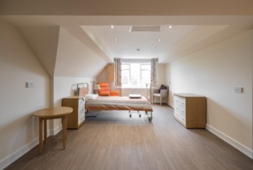 Altro Wood adhesive-free flooring specified for nursing home