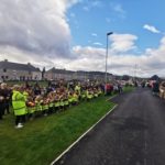 Pupils at Merkinch Primary School in Inverness thank Robertson Construction for their new school