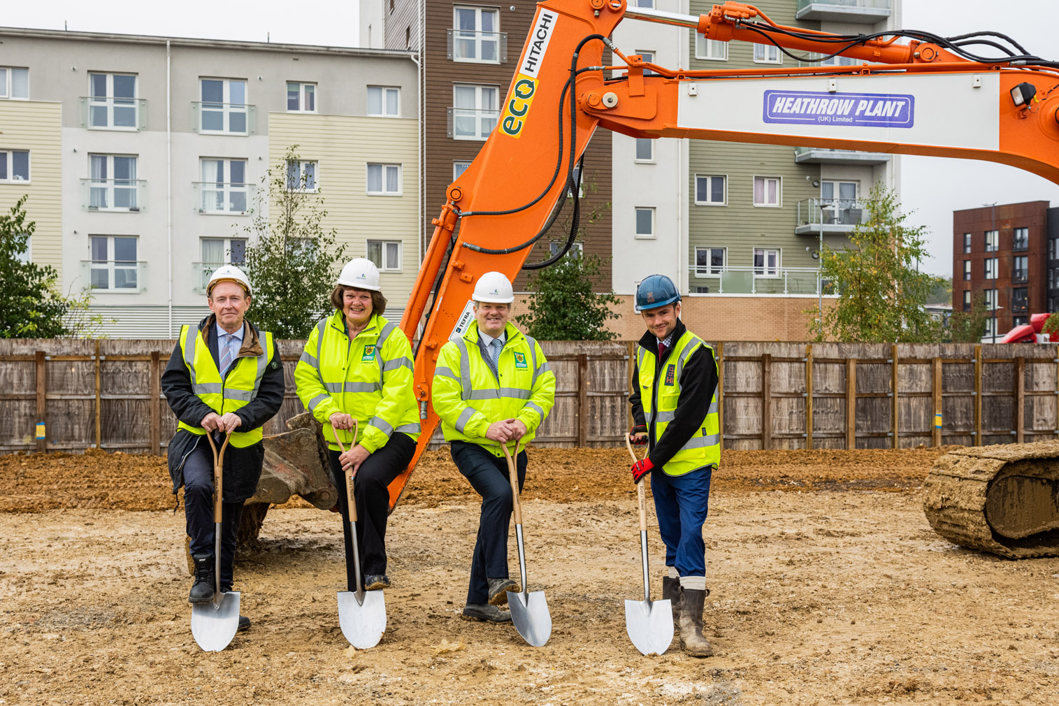 Groundbreaking ceremony celebrates start of construction for 158 new Hightown homes in Hemel Hempstead
