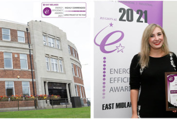 Sustainable redevelopment of landmark Derbyshire building receives high commendation at energy efficiency awards