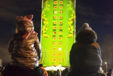Stockbridge Village tenants see their memories, hopes and dreams come alive in atmospheric tower block light show