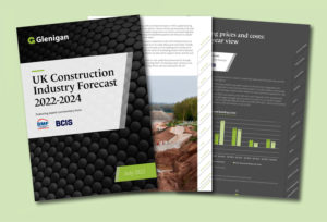 Glenigan UK Construction Forecast 2022 2024 Report Montage LR 300x204 