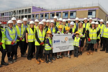 Maybole Community Campus celebrates topping out and moves one step closer to opening