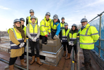 Landmark moment in construction of new council homes at Dixon Clark Court