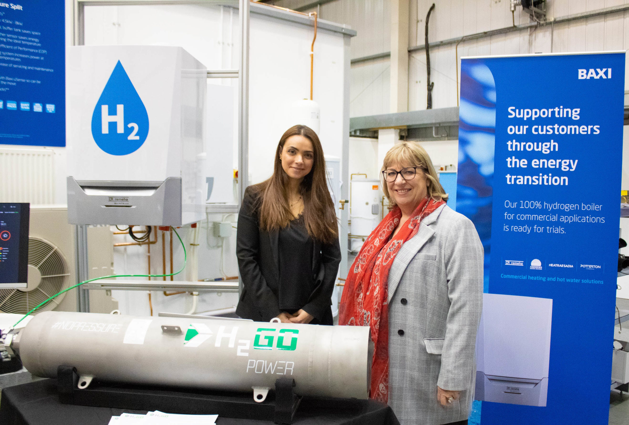 Baxi and H2GO Power sign MoU in Dartford Kent to tackle heat decarbonisation with green hydrogen-based solutions
