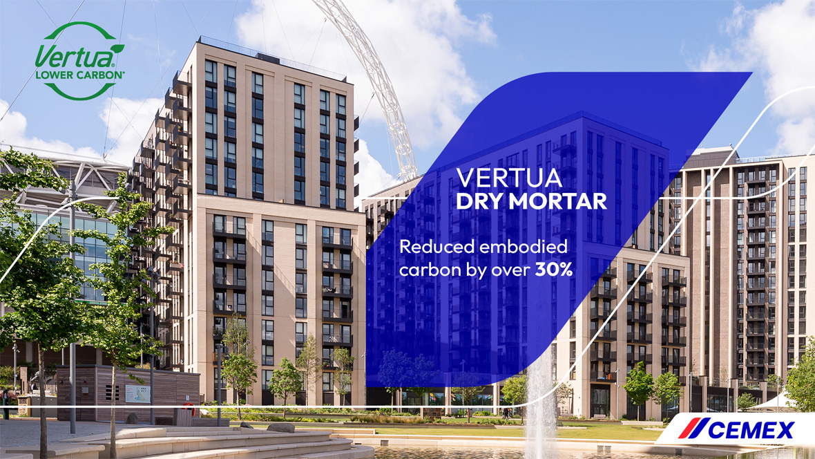 Cemex enhances its Vertua range of lower carbon mortar solutions