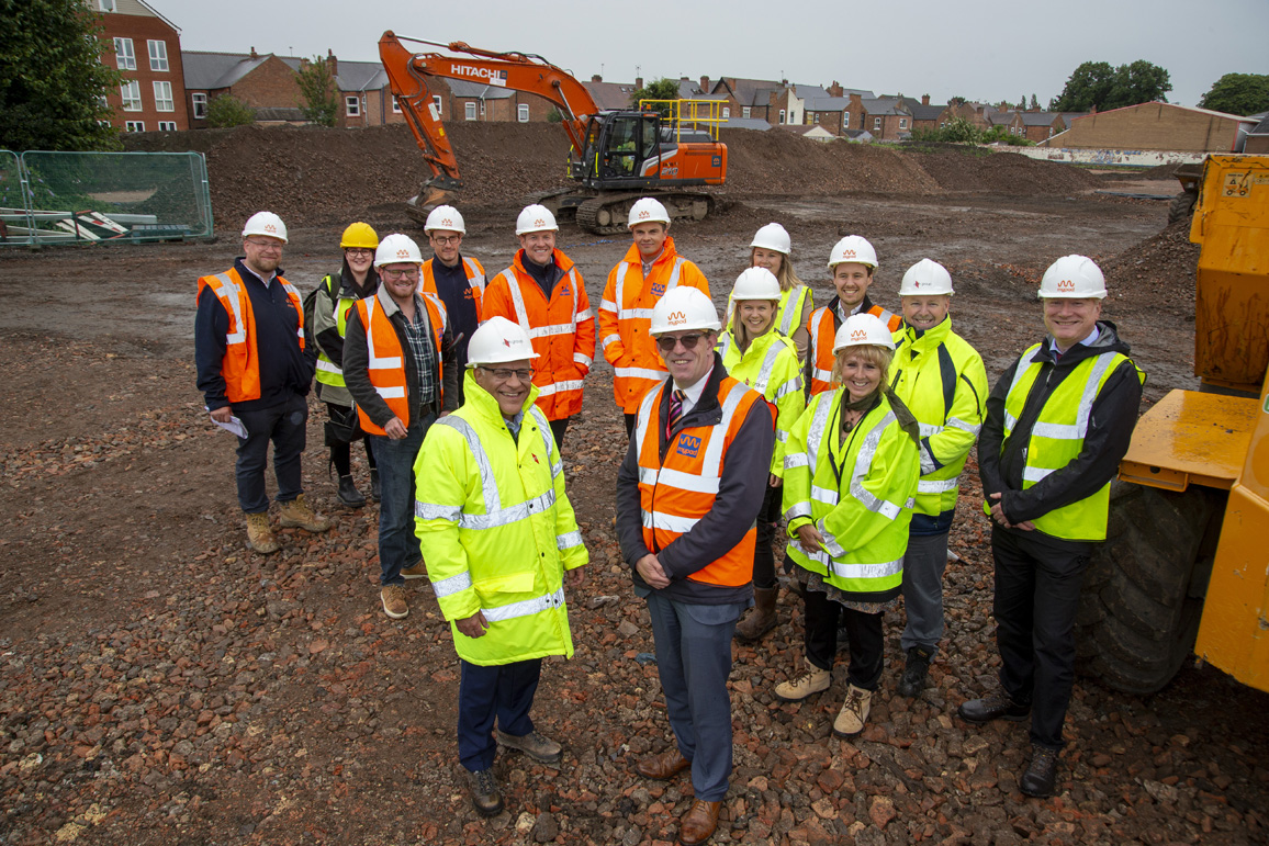 Work begins to build new, affordable homes on former lace factory site