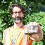 Unearthing ancient history at Aragon and Sackville Close — finds include a fossilised Dinosaur Vertebrae!