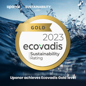 Uponor has been awarded the Gold level by EcoVadis