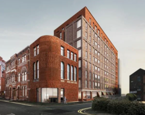 Nine-storey residential development