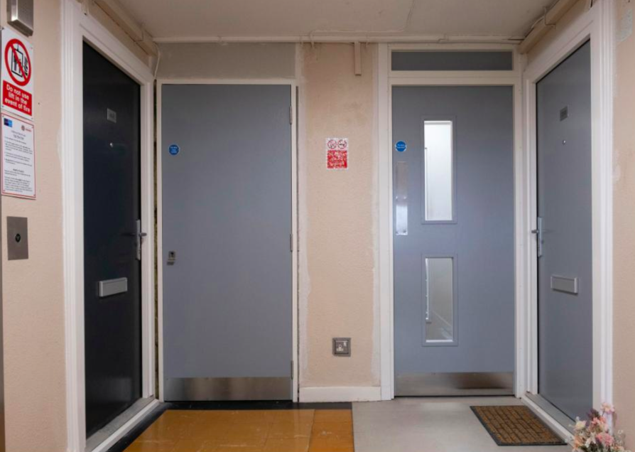 Fire door replacement programme in South Lanarkshire