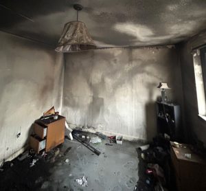 fire in a house
