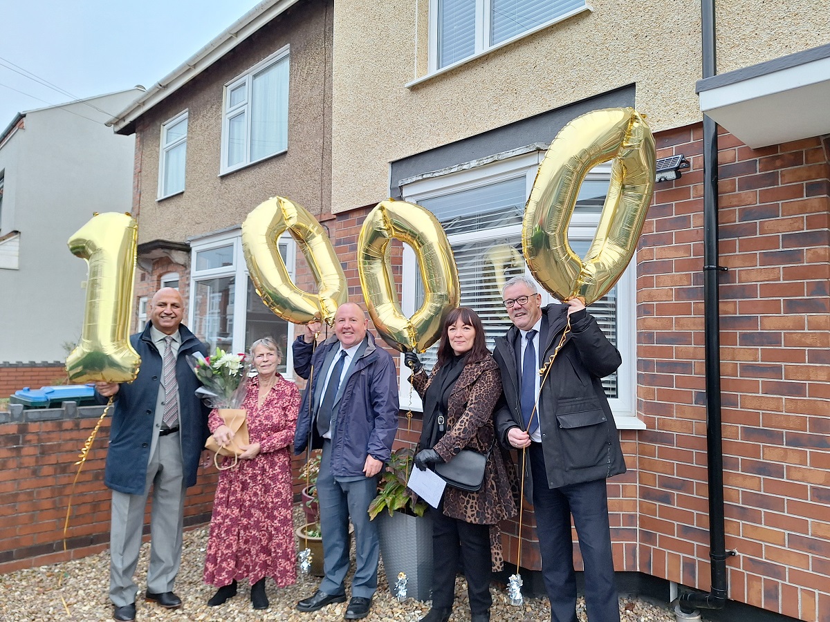 Energy efficiency works on homes in Coventry have reached a key milestone with more than 1,000 homes completed.