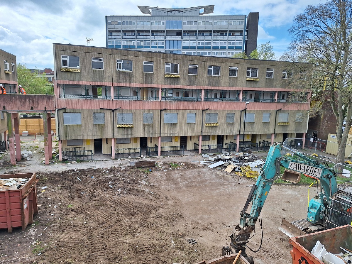 Demolition work starts at Spon End in Coventry
