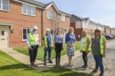 Stakeholders enjoy a visit to new Deeside affordable homes