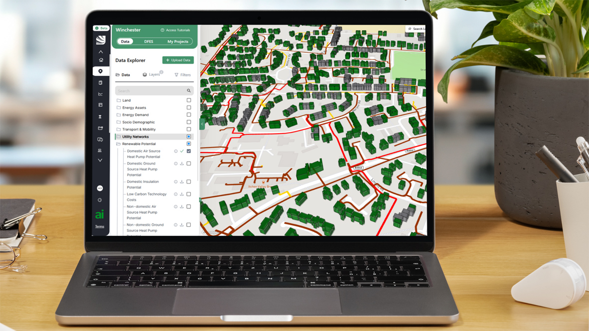 Council will be first to develop a digital Local Area Energy Plan to decarbonise the district’s energy system