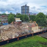 Demolition work progresses at Spon End in Coventry