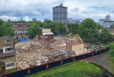 Demolition work progresses at Spon End in Coventry