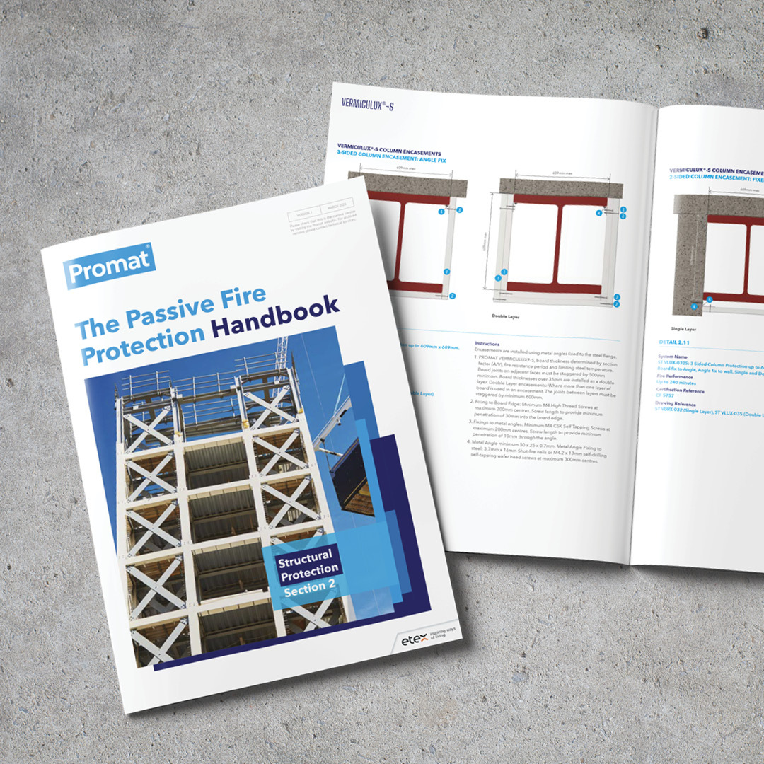 Promat updates Passive Fire Protection Handbook with new guidance on structural steel