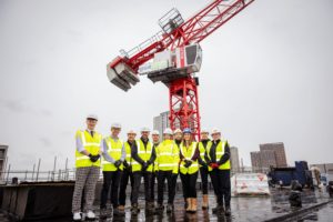 Great Places celebrates topping out of £29m affordable housing development in Manchester city centre