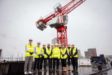 Great Places celebrates topping out of £29m affordable housing development in Manchester city centre