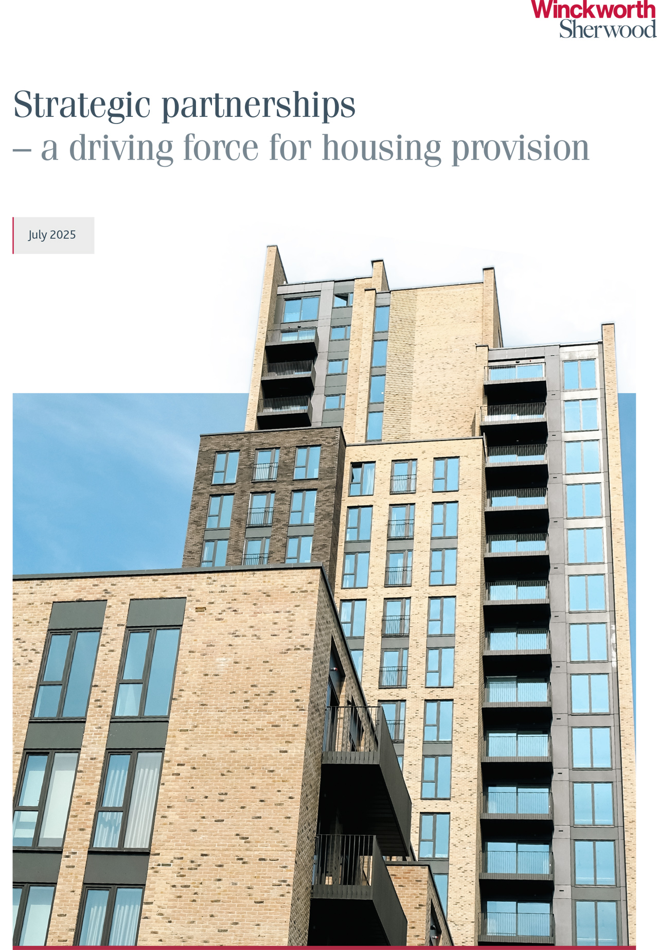 Strategic partnerships key to unlocking housing delivery, finds new report from law firm Winckworth Sherwood