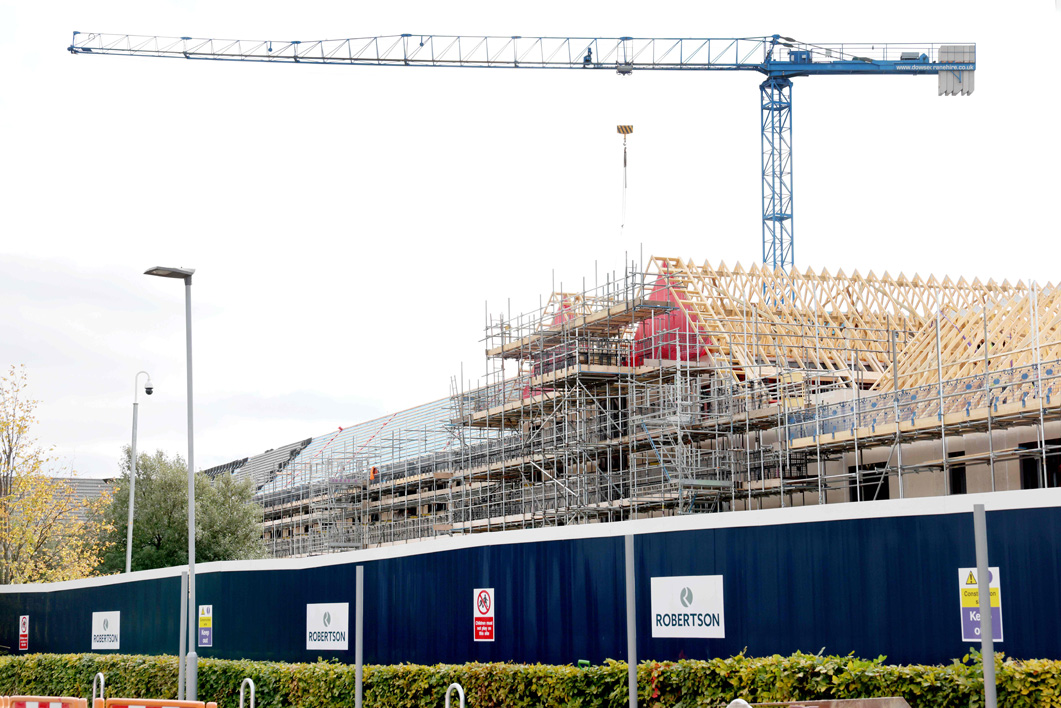 Progress on site at the scheme off Glen Street, Hebburn